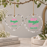 Blessed Christian Pearl Faith Glass Ornament - Material: Heart Glass Ornament