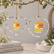 Bread With Butter Funny Baking Gift For Bread Lovers Kitchen Decoration Glass Ornament - Material: Heart Glass Ornament