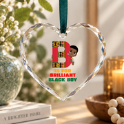 Brilliant Black History Month Celebration Glass Ornament - Material: Heart Glass Ornament