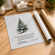 Christian Christmas Wall Art Christian Christmas Wall Art Christmas Wall Decor Christmas Art Bible Verse Holiday Print- Wall Art Print, 24x36 UNFRAMED - Format: Rolled Canvas