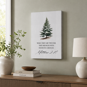 Christian Christmas Wall Art Christian Christmas Wall Art Christmas Wall Decor Christmas Art Bible Verse Holiday Print- Wall Art Print, 24x36 UNFRAMED - Format: Stretched Canvas