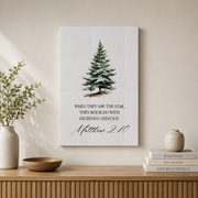 Christian Christmas Wall Art Christian Christmas Wall Art Christmas Wall Decor Christmas Art Bible Verse Holiday Print- Wall Art Print, 24x36 UNFRAMED - Format: Stretched Canvas