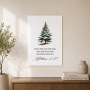 Christian Christmas Wall Art Christian Christmas Wall Art Christmas Wall Decor Christmas Art Bible Verse Holiday Print- Wall Art Print, 24x36 UNFRAMED - Format: Unframed Paper Poster
