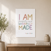 Christian Girls Nursery Wall Art Set, Bible Verse Bedroom Prints - Format: Unframed Paper Poster