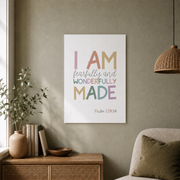 Christian Girls Nursery Wall Art Set, Bible Verse Bedroom Prints - Format: Unframed Paper Poster