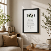 Christian Marriage Gift, Scripture Wall Art A Cord Of Three Strands, Biblical House Decor Ecclesiastes 4, Modern Bible Verse Wall Art, Modern Wall Decor, 12x18 UNFRAMED - Format: Black Framed Poster