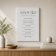 Christian Scripture Wall Art Duo, Armor Of God And Fruit Of The Spirit - Format: Stretched Canvas