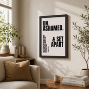 Christian Teen Boy Wall Art, Black Inspirational Scripture Poster - Format: Black Framed Poster