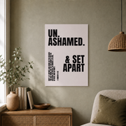 Christian Teen Boy Wall Art, Black Inspirational Scripture Poster - Format: Unframed Paper Poster