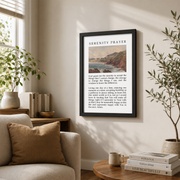 Christian Wall Art, Christian Serenity Prayer, Landscape Christian Poster Print, Bible Verse Wall Art, Christian Merch Wall Art, Modern Wall Decor, 16x24 UNFRAMED - Format: Black Framed Poster