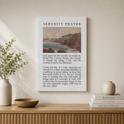 Christian Wall Art, Christian Serenity Prayer, Landscape Christian Poster Print, Bible Verse Wall Art, Christian Merch Wall Art, Modern Wall Decor, 16x24 UNFRAMED - Format: Stretched Canvas