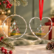 Christmas Nutcracker Ballet Dance Glass Ornament - Material: Heart Glass Ornament