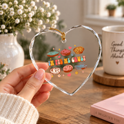 Cooking Lover Baker Life Gift Kitchen Holiday Decoration Glass Ornament - Material: Heart Glass Ornament