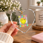 Coquette Bestie Squad Matching Friends Gift Party Decoration Glass Ornament - Material: Heart Glass Ornament