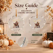 CPA Accountant Skeleton Ornament with Funny Career Design Glass Ornament - Material: Heart Glass Ornament