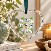Dental Hygienist Dentist Tooth Holiday Gift Decoration Glass Ornament - Material: Heart Glass Ornament