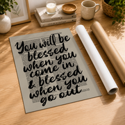 Deuteronomy 28:6 Christian Wall Art, Blessing Scripture Poster - Format: Rolled Canvas