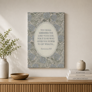 Deuteronomy 8:18 Christian Wall Art, Wealth And Provision Scripture Poster - Format: Stretched Canvas
