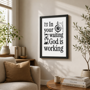 DOPAPRINT Christian Wall Art Black White Bible Verse Poster Minimalist Motivational Quote Print Retro Scripture Wall Art Home Decor Romans 8 Wall Art, NO FRAMED POSTER, Wall Art - Format: Black Framed Poster