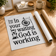 DOPAPRINT Christian Wall Art Black White Bible Verse Poster Minimalist Motivational Quote Print Retro Scripture Wall Art Home Decor Romans 8 Wall Art, NO FRAMED POSTER, Wall Art - Format: Rolled Canvas