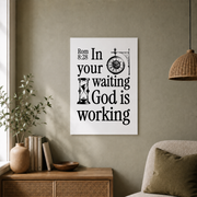 DOPAPRINT Christian Wall Art Black White Bible Verse Poster Minimalist Motivational Quote Print Retro Scripture Wall Art Home Decor Romans 8 Wall Art, NO FRAMED POSTER, Wall Art - Format: Unframed Paper Poster