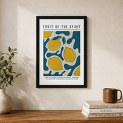 DOPAPRINT Fruit Of The Spirit Wall Art, Trendy Room Decor, Christian Home Decor, Bible Verse Wall Art, Henri Matisse Lemon Art Wall Art, Modern Wall Decor NO FRAMED POSTER, Wall Art - Format: Black Framed Poster
