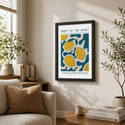 DOPAPRINT Fruit Of The Spirit Wall Art, Trendy Room Decor, Christian Home Decor, Bible Verse Wall Art, Henri Matisse Lemon Art Wall Art, Modern Wall Decor NO FRAMED POSTER, Wall Art - Format: Black Framed Poster