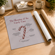 DOPAPRINT Meaning Of The Candy Cane Wall Art, Christian Wall Art, Bible Verse Art Minimal Holiday Decor Wall Art, Modern Wall Decor NO FRAMED POSTER, Wall Art - Format: Rolled Canvas