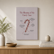 DOPAPRINT Meaning Of The Candy Cane Wall Art, Christian Wall Art, Bible Verse Art Minimal Holiday Decor Wall Art, Modern Wall Decor NO FRAMED POSTER, Wall Art - Format: Stretched Canvas