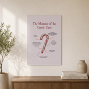 DOPAPRINT Meaning Of The Candy Cane Wall Art, Christian Wall Art, Bible Verse Art Minimal Holiday Decor Wall Art, Modern Wall Decor NO FRAMED POSTER, Wall Art - Format: Unframed Paper Poster