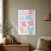 DOPAPRINT Pink Modern Christian Art Christian Wall Art Scripture Wall Art Pink Wall Art Bible Verse Wall Art Coquette Room Decor NO FRAMED POSTER, Wall Art - Format: Unframed Paper Poster