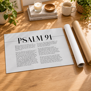 DOPAPRINT Psalm 91 Scripture Wall Art, He Who Dwells In The Shelter, Horizontal Bible Verse Artwork For Your Christian Home Decor Wall Art, Modern Wall Decor NO FRAMED POSTER, Wall Art - Format: Rolled Canvas