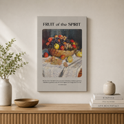 Dopaprint UNFRAMED PAPER POSTER Fruit Of The Spirit Scripture Wall Art Christian Wall Decor Christian Bible Verse Wall Art Catholic Gift Wall Art, Modern Wall Decor Art - Format: Stretched Canvas