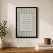 Doxology Christian Wall Art, Spring Nursery Scripture Poster - Format: Black Framed Poster