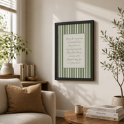 Doxology Christian Wall Art, Spring Nursery Scripture Poster - Format: Black Framed Poster