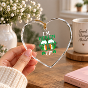 Dublin Irish Beer Drinking Glass Ornament - Material: Heart Glass Ornament
