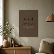 Earth Tone Christian Scripture Wall Art Set, Minimal Faith Prints - Format: Unframed Paper Poster