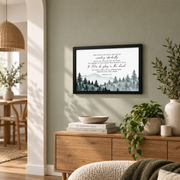 Ephesians 3:20-21 Bible Verse Wall Art Now To Him Scripture Sign Print Art NO FRAMED POSTER - Format: Black Framed Poster