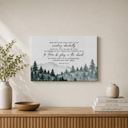 Ephesians 3:20-21 Bible Verse Wall Art Now To Him Scripture Sign Print Art NO FRAMED POSTER - Format: Stretched Canvas