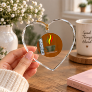 Ethiopian Coffee Culture Traditional Style Glass Ornament - Material: Heart Glass Ornament