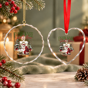 Every Knee Shall Bow Christian Christmas Glass Ornament - Material: Heart Glass Ornament