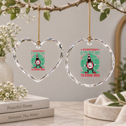 Everyday Beer Drinking Bar Theme Glass Ornament - Material: Heart Glass Ornament