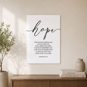 Faith Hope Love Bible Verse Wall Art Trio, Inspirational Christian Prints - Format: Unframed Paper Poster