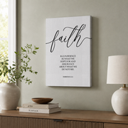 Faith Hope Love Christian Scripture Wall Art Set, Hebrews Jeremiah John - Format: Stretched Canvas