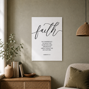 Faith Hope Love Christian Scripture Wall Art Set, Hebrews Jeremiah John - Format: Unframed Paper Poster