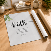 Faith Hope Love Christian Wall Art Set, Scripture Quote Triptych - Format: Rolled Canvas