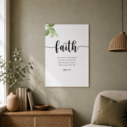 Faith Hope Love Christian Wall Art Set, Scripture Quote Triptych - Format: Unframed Paper Poster