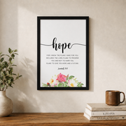 Faith Hope Love Scripture Wall Art Trio, Christian Home Decor Prints - Format: Black Framed Poster