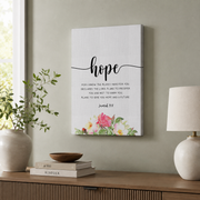 Faith Hope Love Scripture Wall Art Trio, Christian Home Decor Prints - Format: Stretched Canvas
