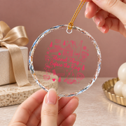 Fall Bachelorette Camping Adventure Ceramic Ornament - Material: Circle Glass Ornament